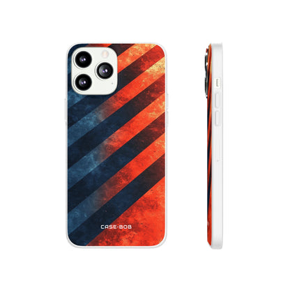 Diagonal Stripes Blaze iPhone 13 Pro Max - Soft
