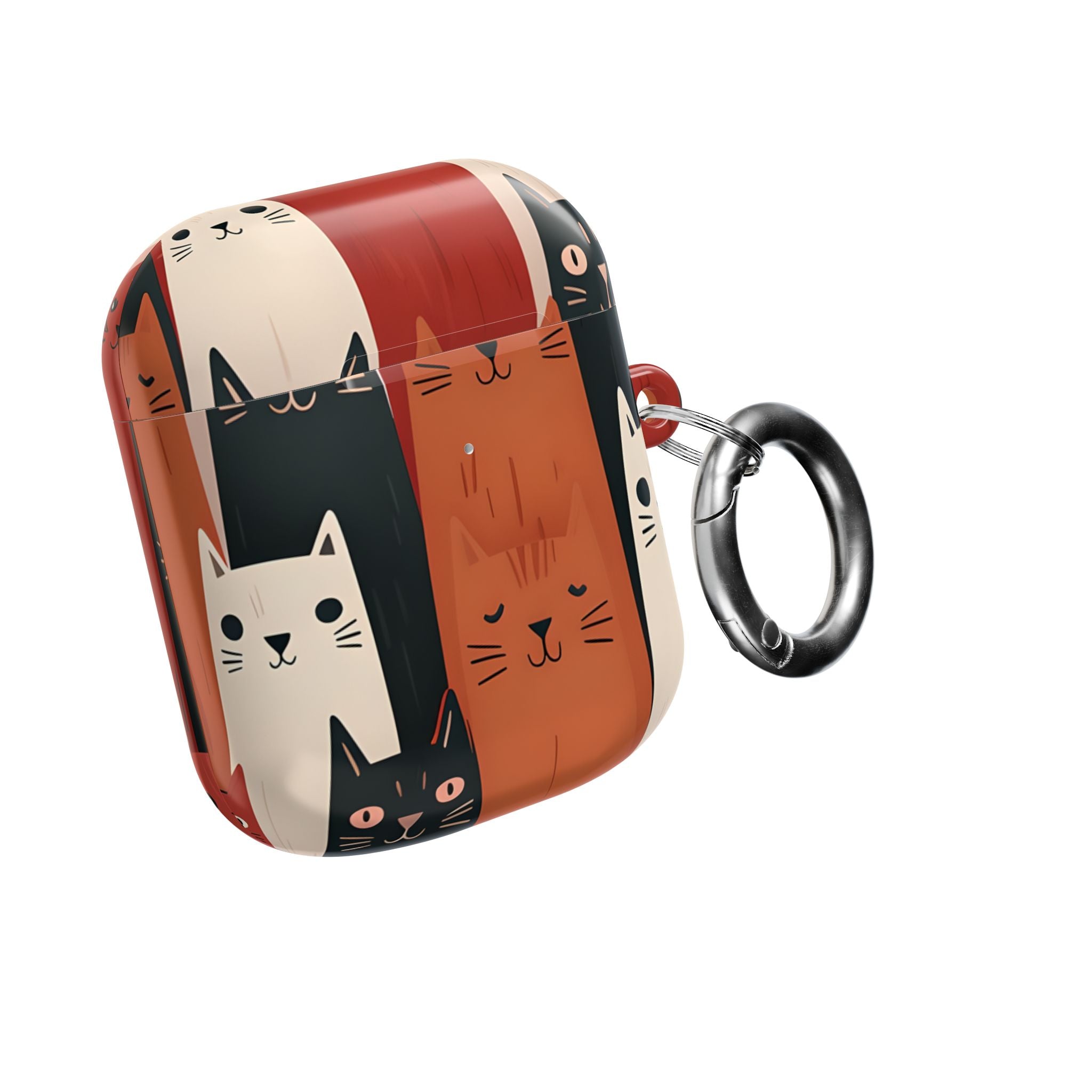 Cat Columns Orange - AirPods Case
