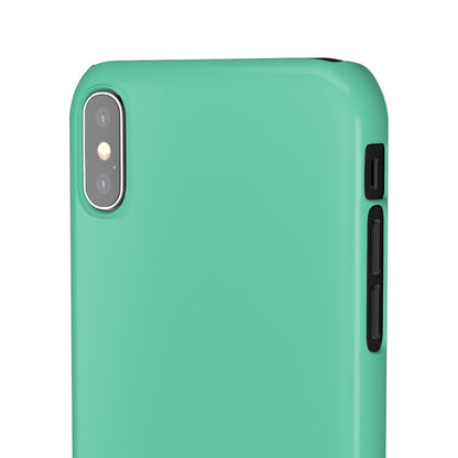 Mittleres Aquamarinblaues iPhone X - Schlanke Handyhülle