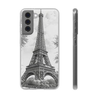 Parisian Monochrome Majesty | Flexible Phone Case for Samsung Galaxy