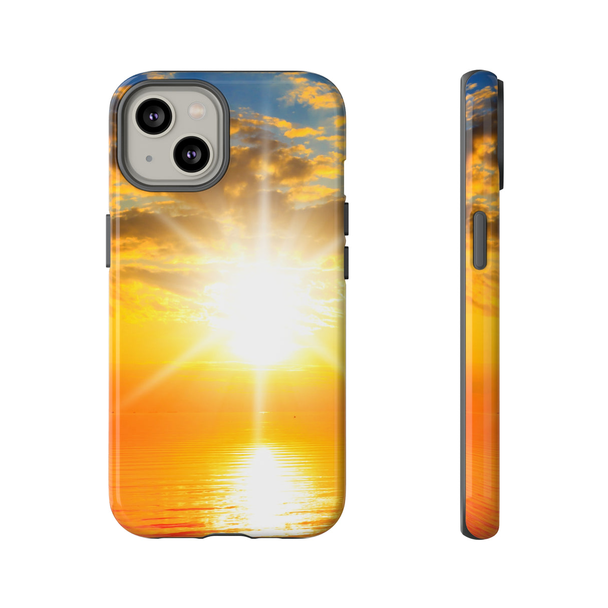 Idyllic Sundown iPhone Case (Protective) iPhone 14 Glossy Phone Case