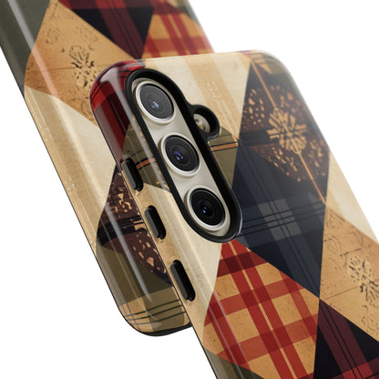 Rustic Geometric Patchwork Harmony Samsung S24 - Tough Phone Case