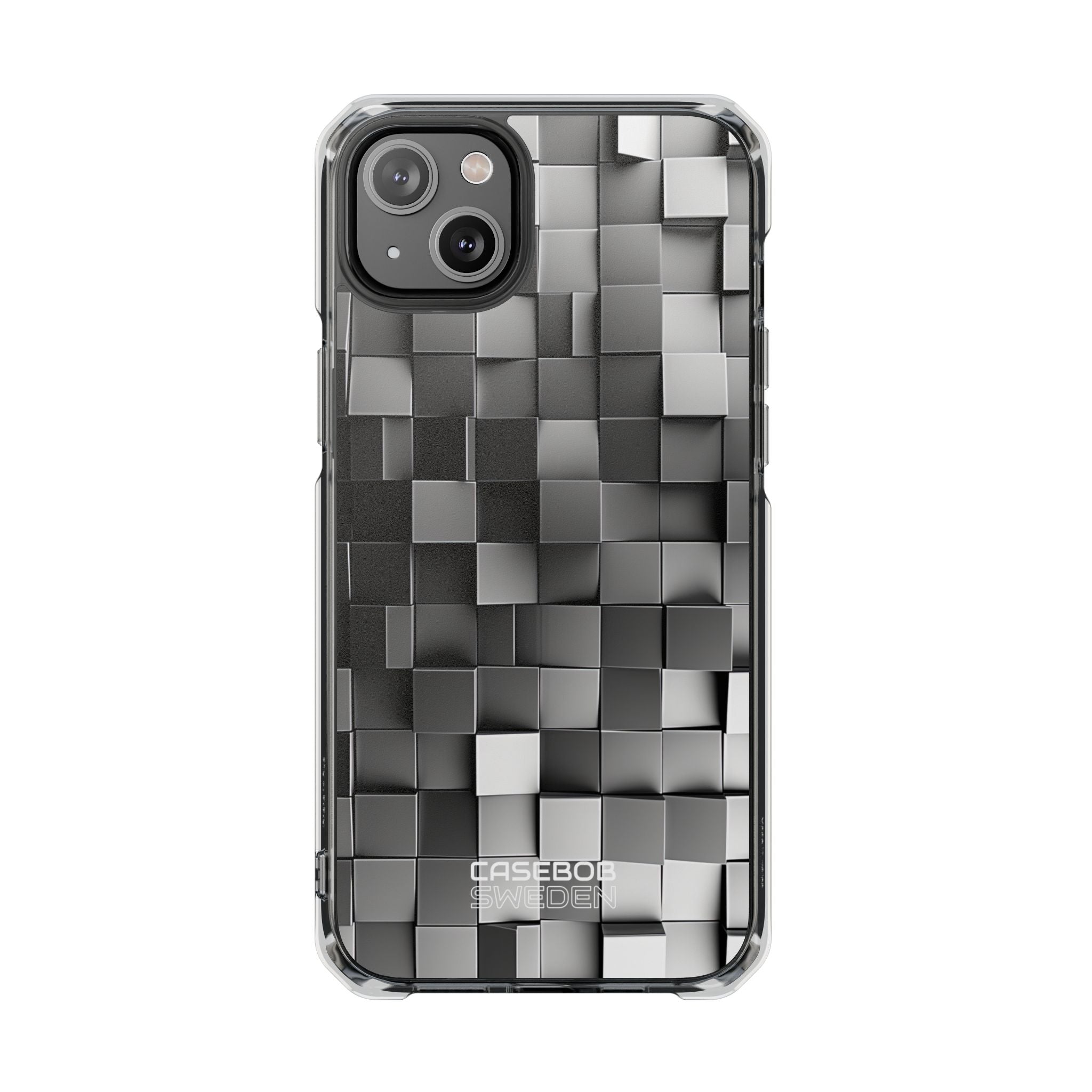 Monochrome Cube Depth iPhone 14 - Impact Clear+