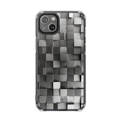 Monochrome Cube Depth iPhone 14 - Impact Clear+