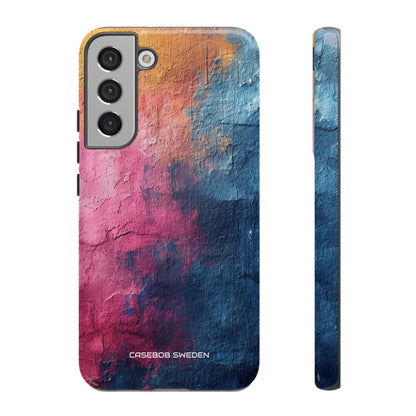 Blue Pink Abstract - Tough Samsung S22 Phone Case