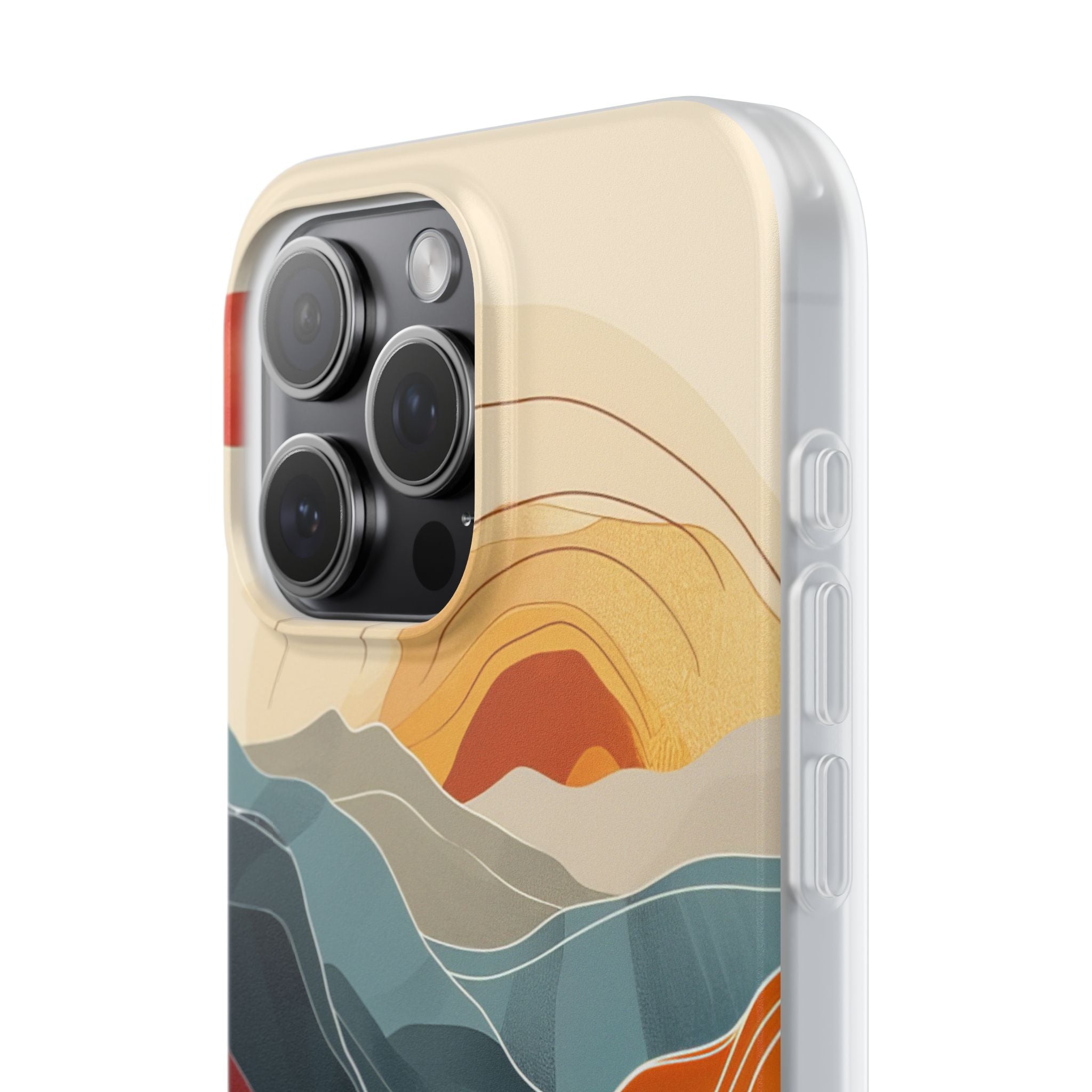 Harmonic Flow of Lines and Color iPhone 15 - Flexi Phone Case