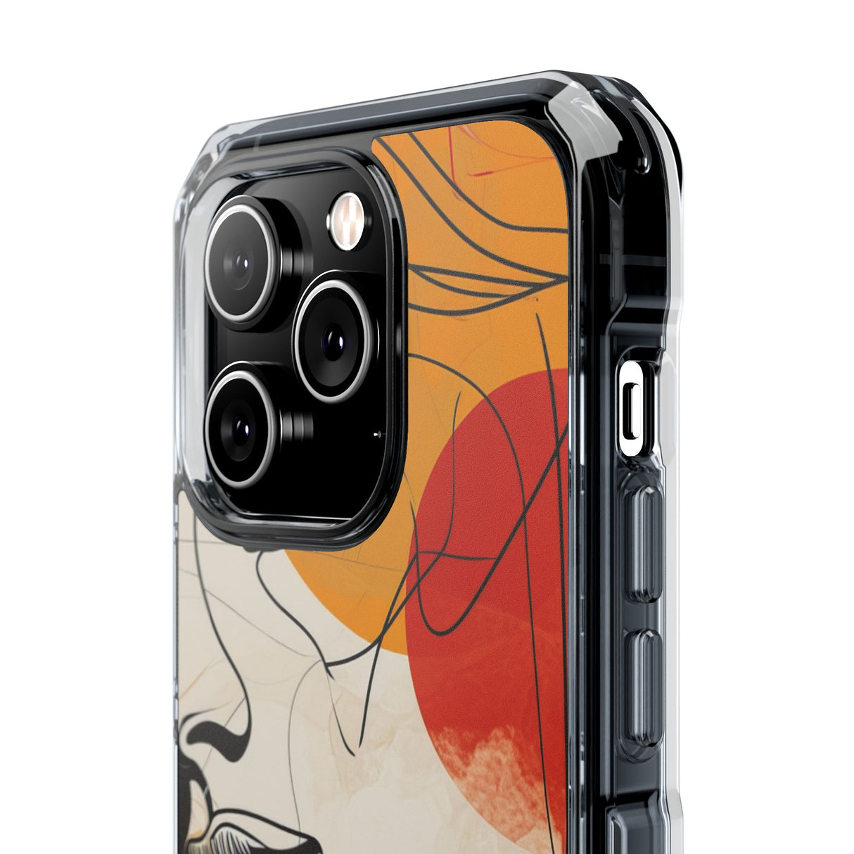 Contemplative Warmth - Phone Case for iPhone (Clear Impact - Magnetic)