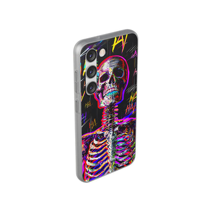 Neon Skeleton Laugh Samsung S23 Case - Soft