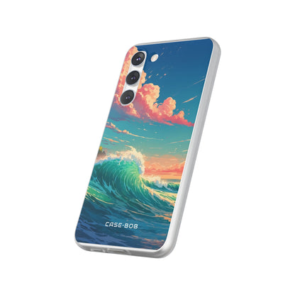 Turquoise Curl Samsung S23 Plus Case - Soft