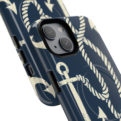 Nautical Anchors Rope iPhone 14 - Tough+