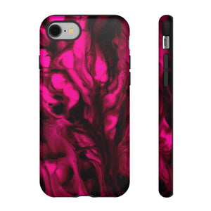 Bright Pink Ink Art iPhone Case (Protective) iPhone 8 Matte Phone Case