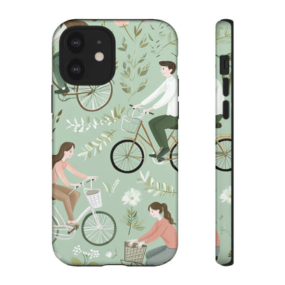 Pastel Bike Ride Romance - Protective Phone Case