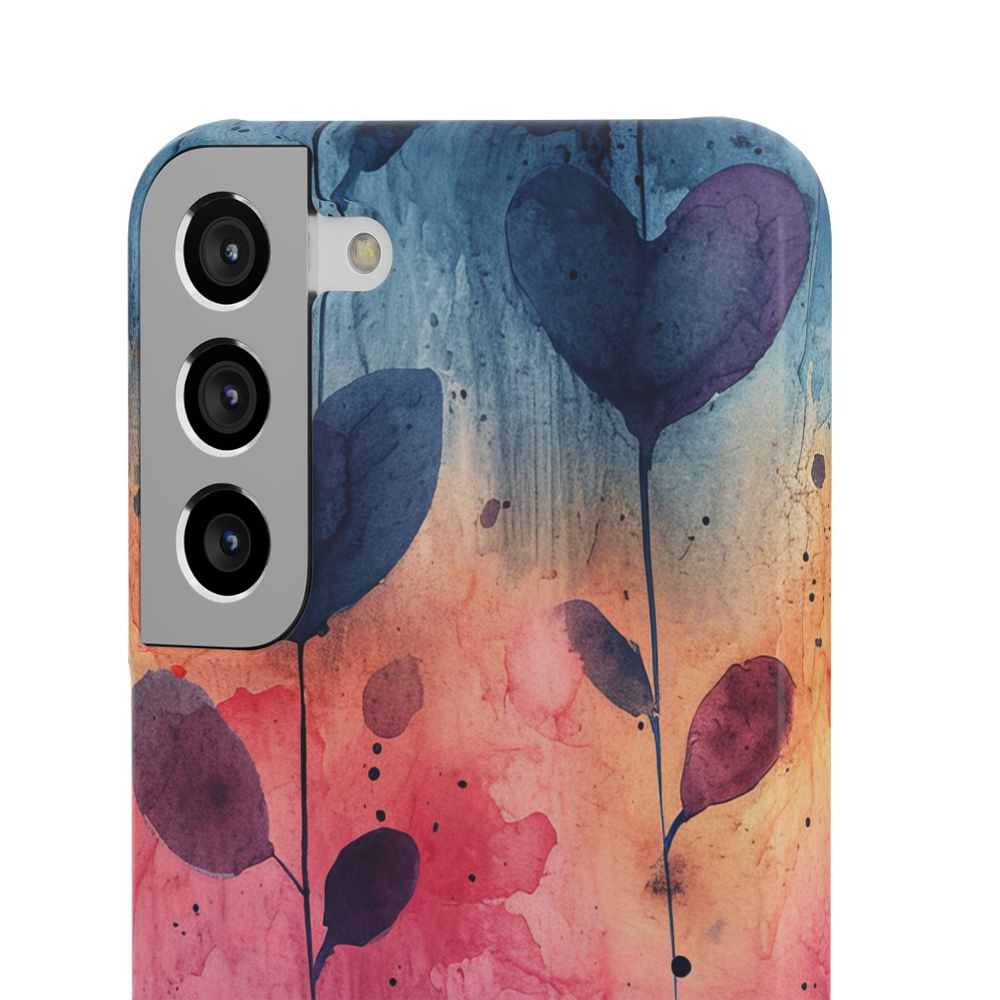 Watercolor Heart Art - Slim Samsung S22 Phone Case