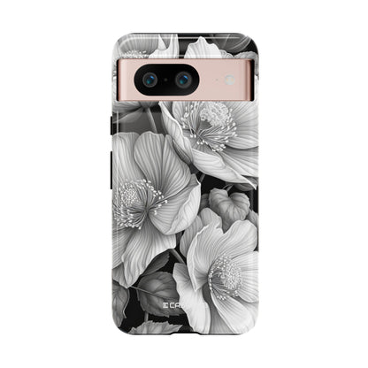 Elegant Monochrome Floral Art - for Google Pixel 8