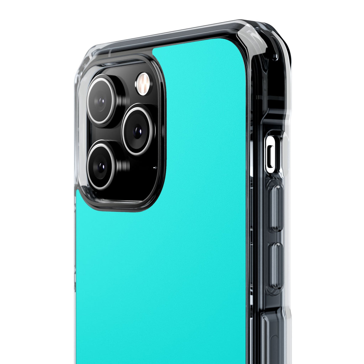 Fluorescent Blue | Phone Case for iPhone (Clear Impact Case - Magnetic)