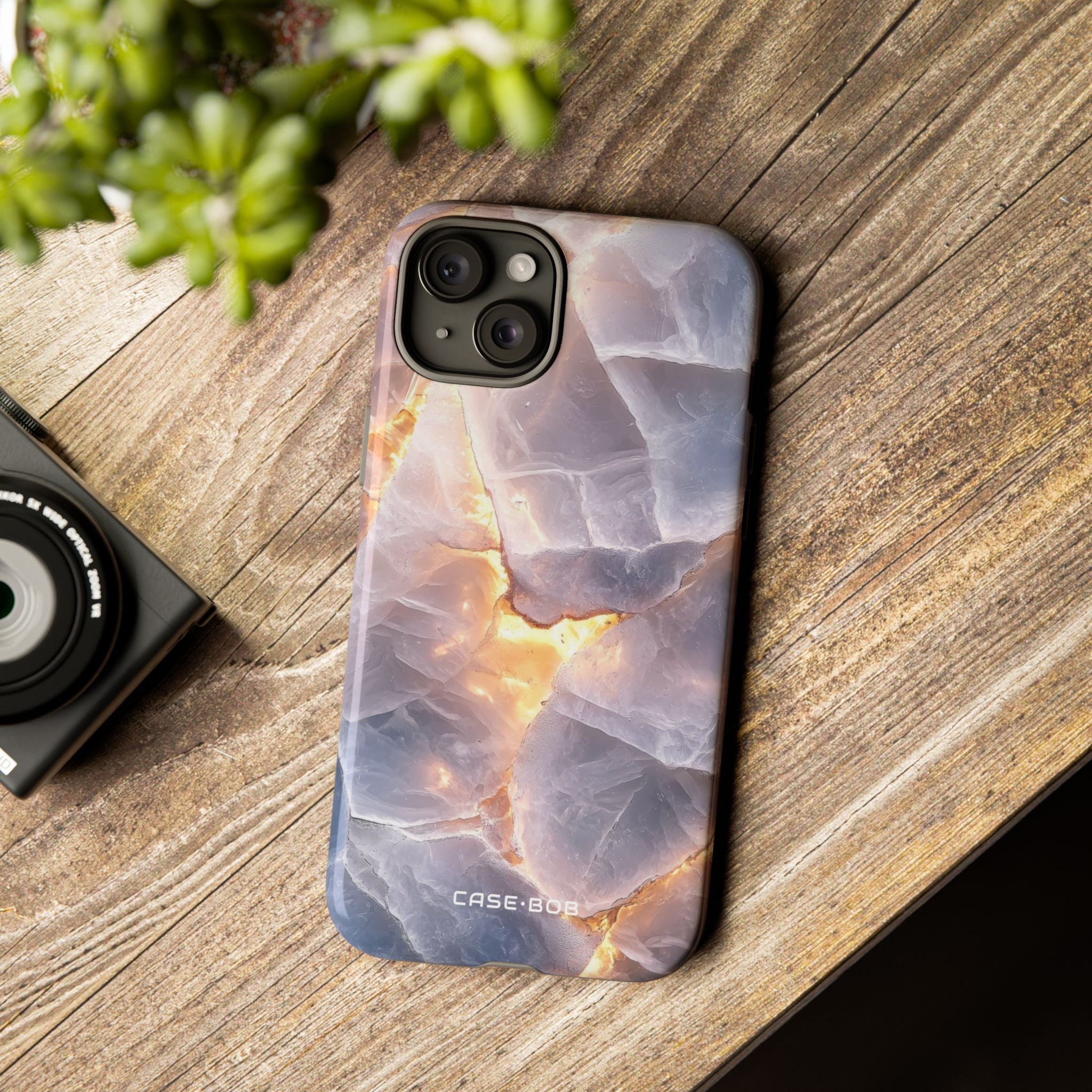 Crystal Veins iPhone 15 Plus Case - Tough