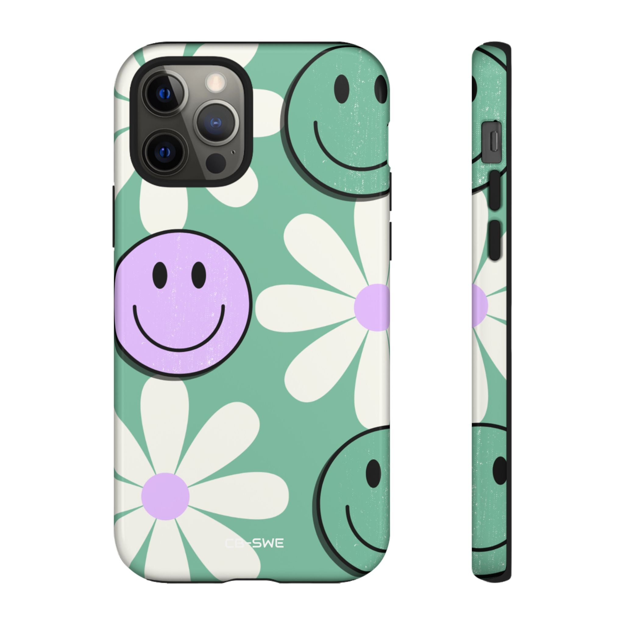 Playful Retro Blooms - iPhone Case