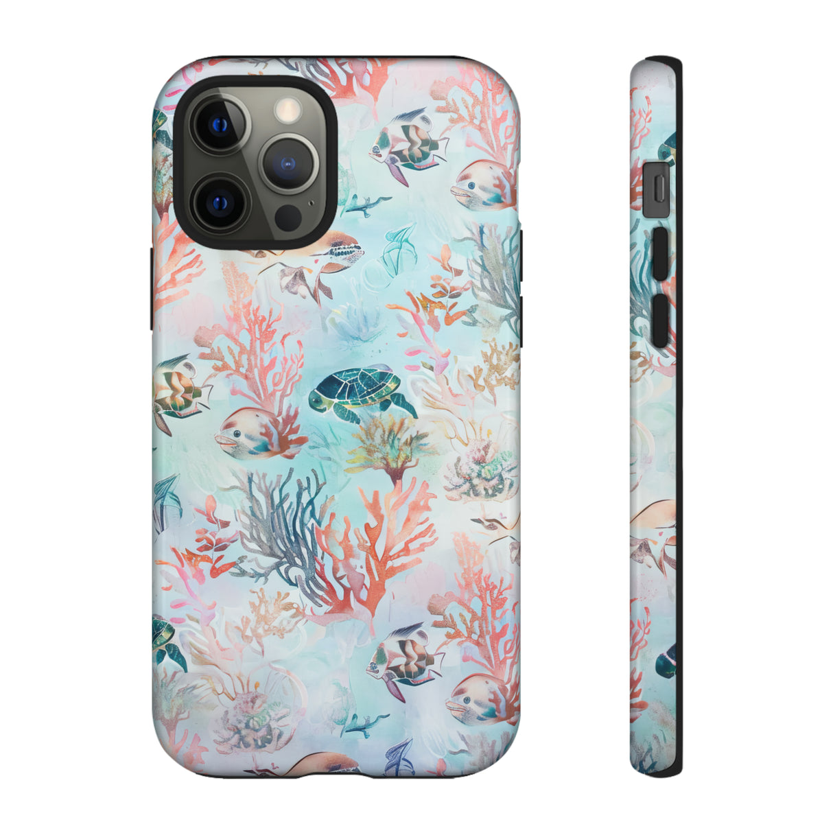 Pastel Underwater Serenade - Protective Phone Case