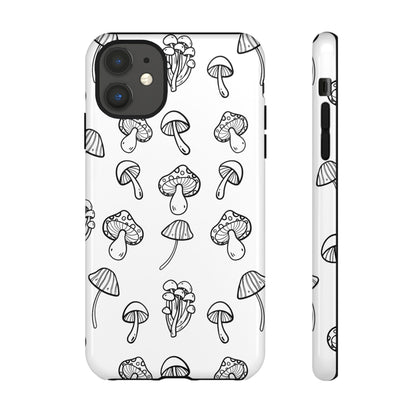 Mushroom Line Play - iPhone Case