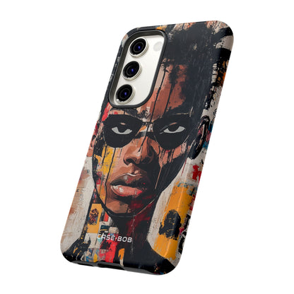 Masked Portrait Drips Samsung S23 Case - Tough
