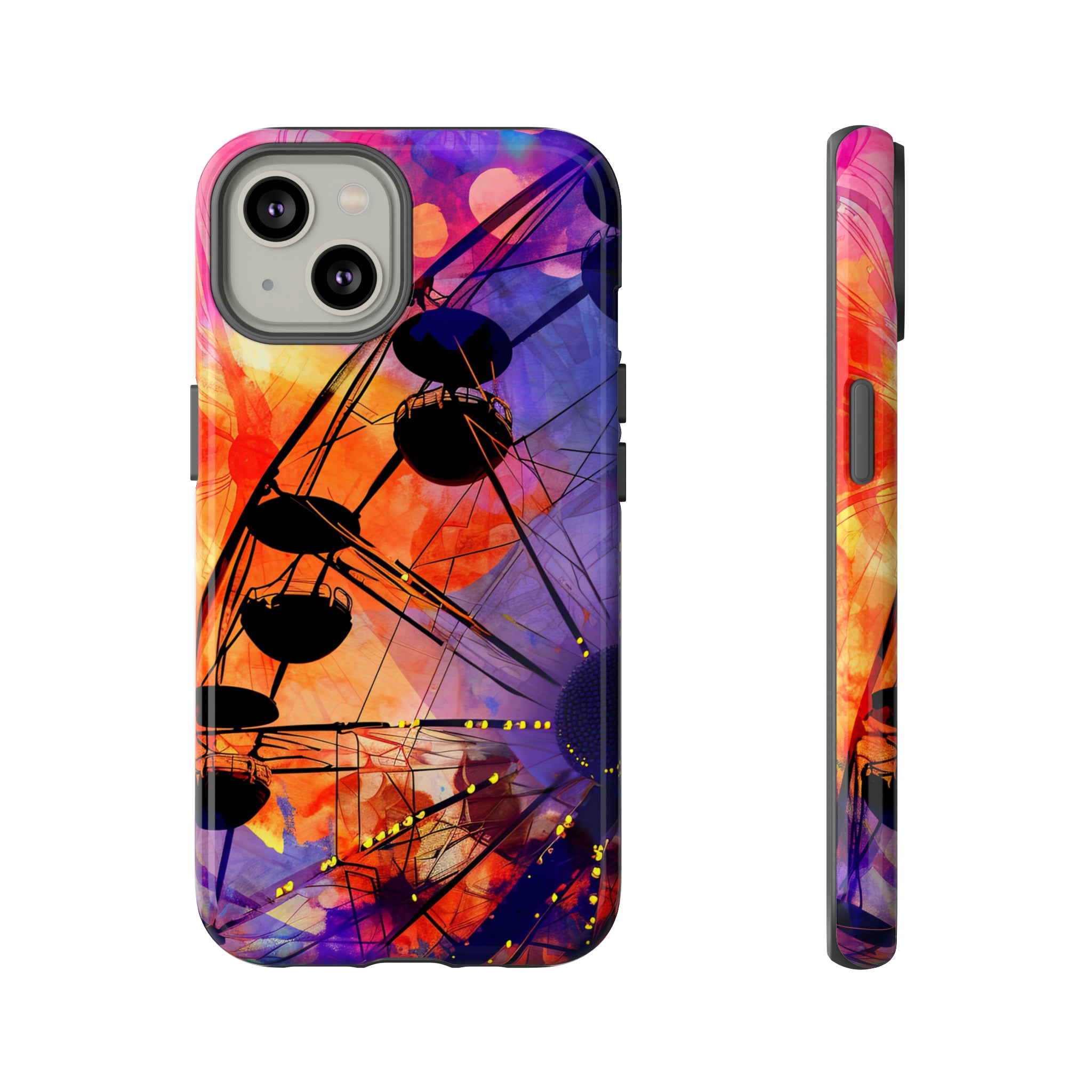 Romantic Ferris Wheel Delight - Protective Phone Case