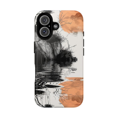 Orange Moon Reflection iPhone 16 - Tough+