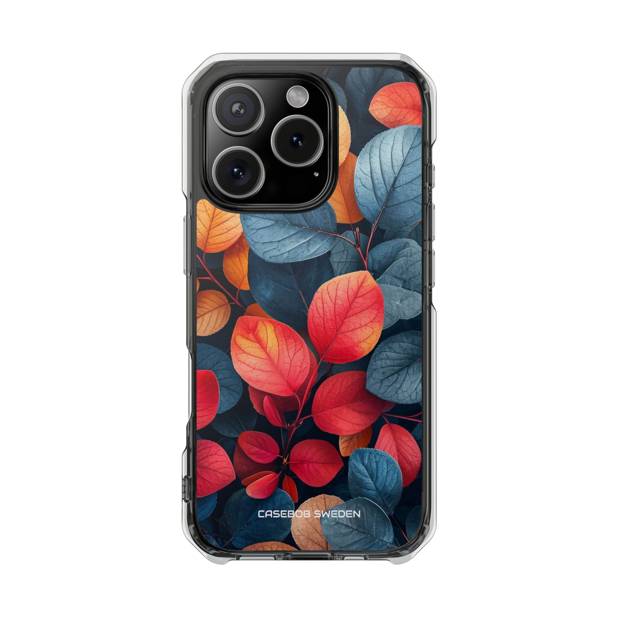 Vibrant Nature Leaves  iPhone 16 - Impact Clear Case MagSafe Compatible