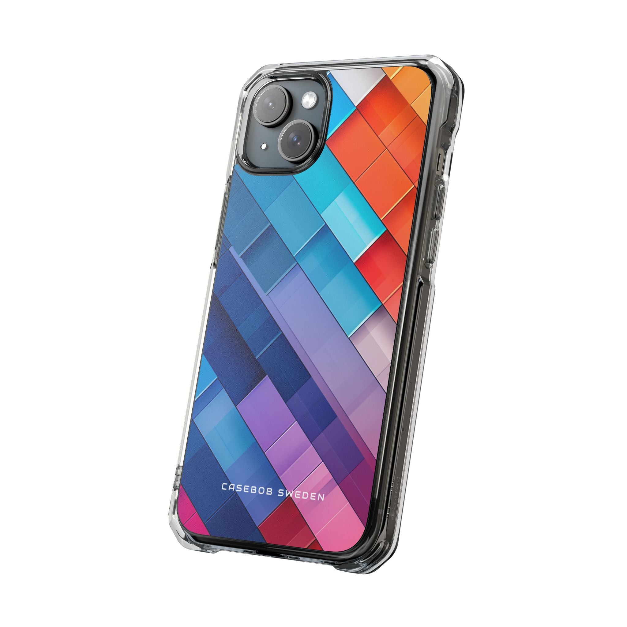 Vibrant GeoFlow iPhone 15 - Clear Impact Phone Case