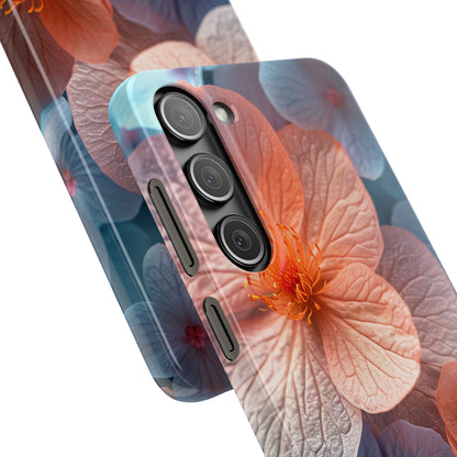 Peach Blossom Serenity - Slim Samsung S23 Phone Case