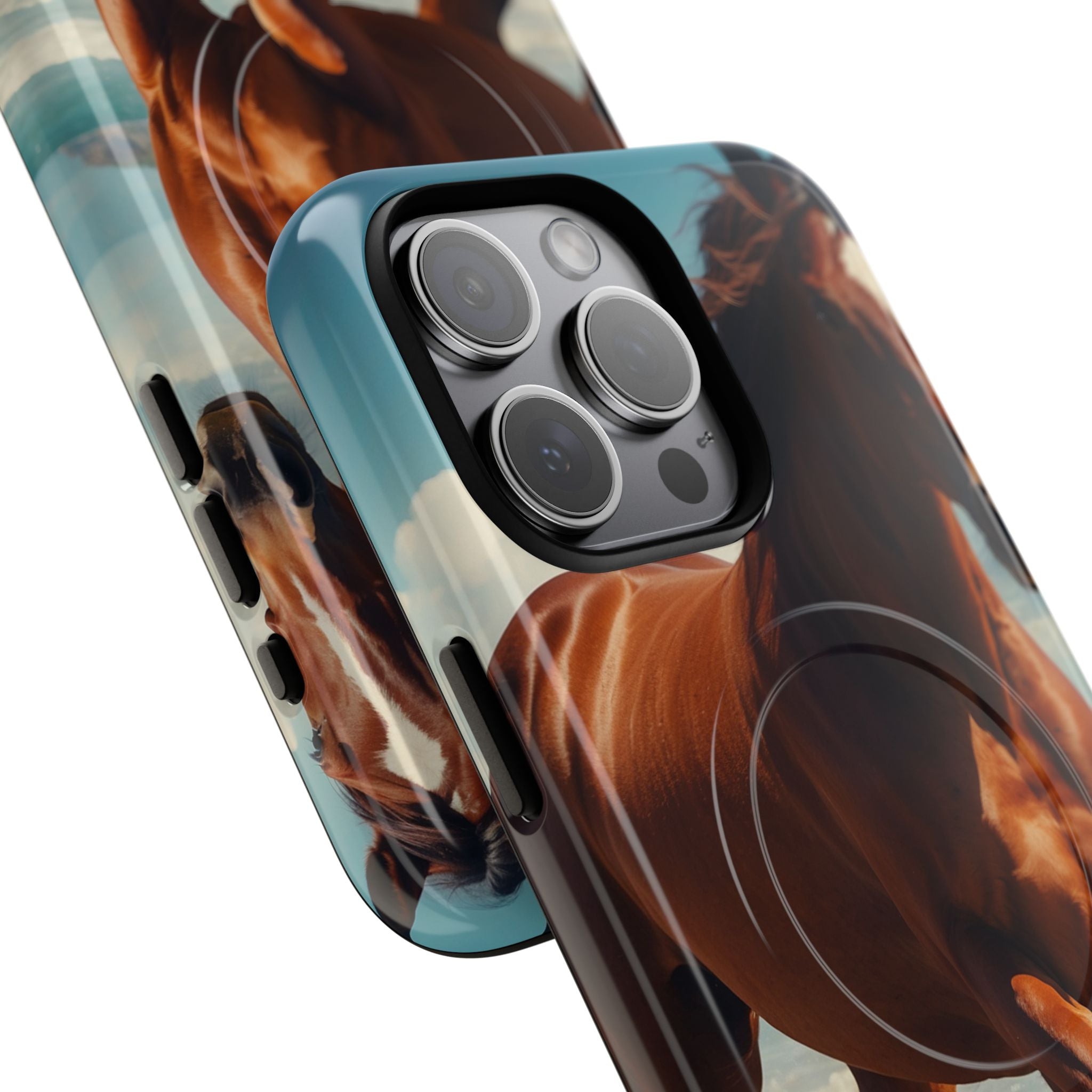 Blazing Horse iPhone 15 Pro Max Case - Tough+