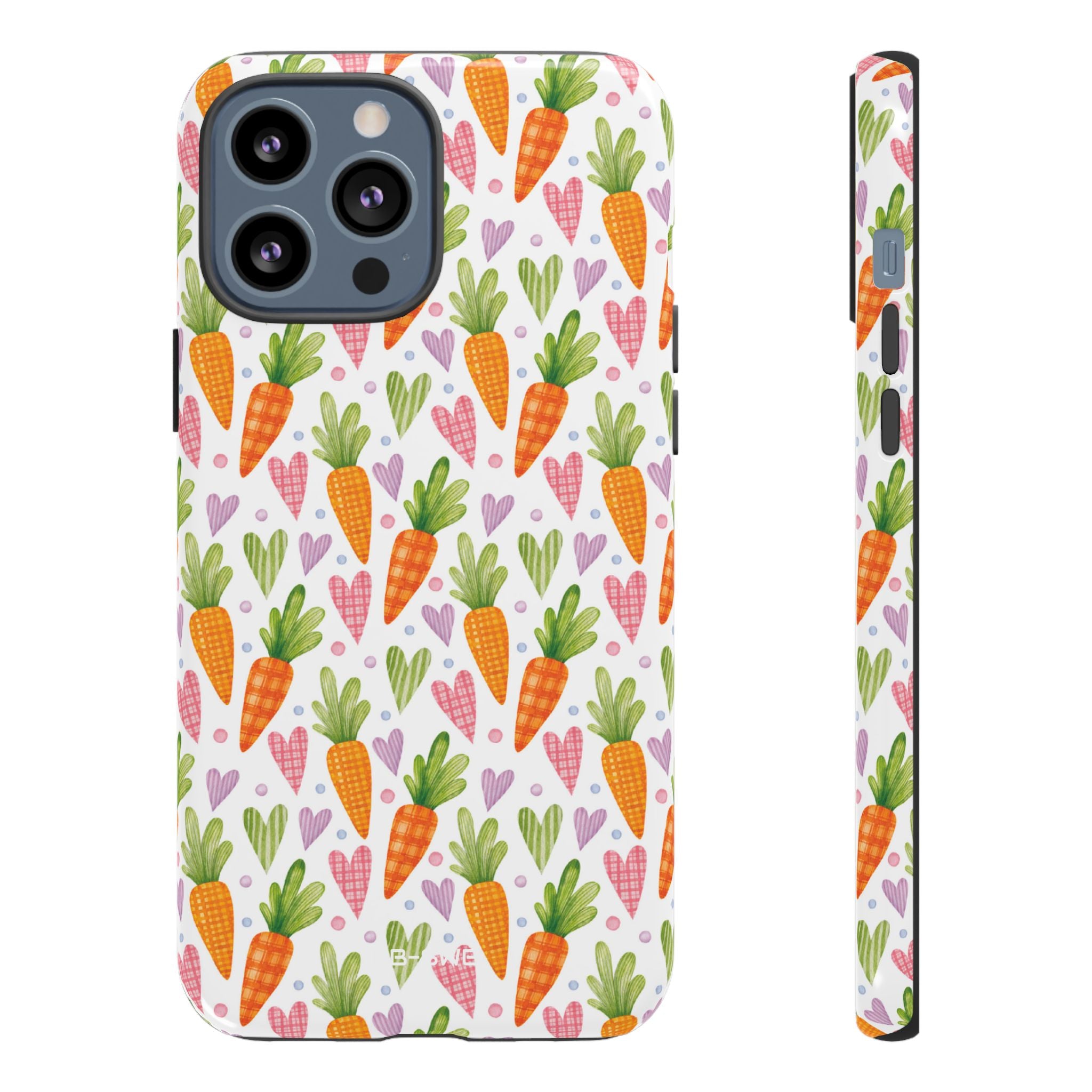 Carrots Embrace Hearts - iPhone Case