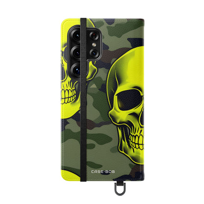 Neon Skull Camo - Samsung S25 Ultra Case - Wallet