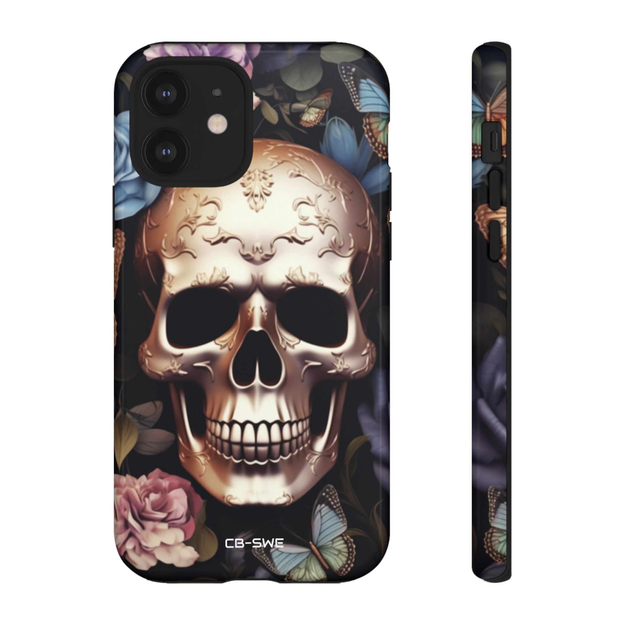 Skull Among Blossoms - iPhone Case