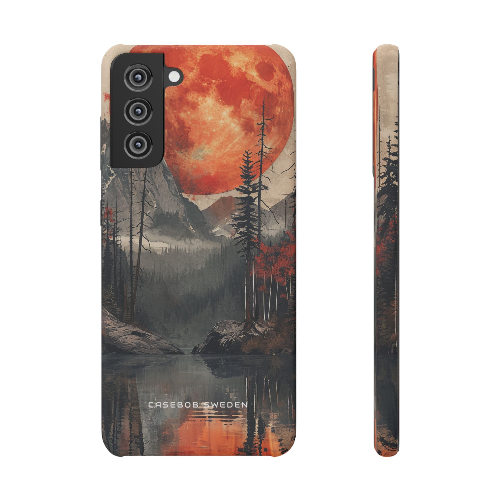 Celestial Glow Over Reflective Landscape Samsung S21 - Slim Phone Case