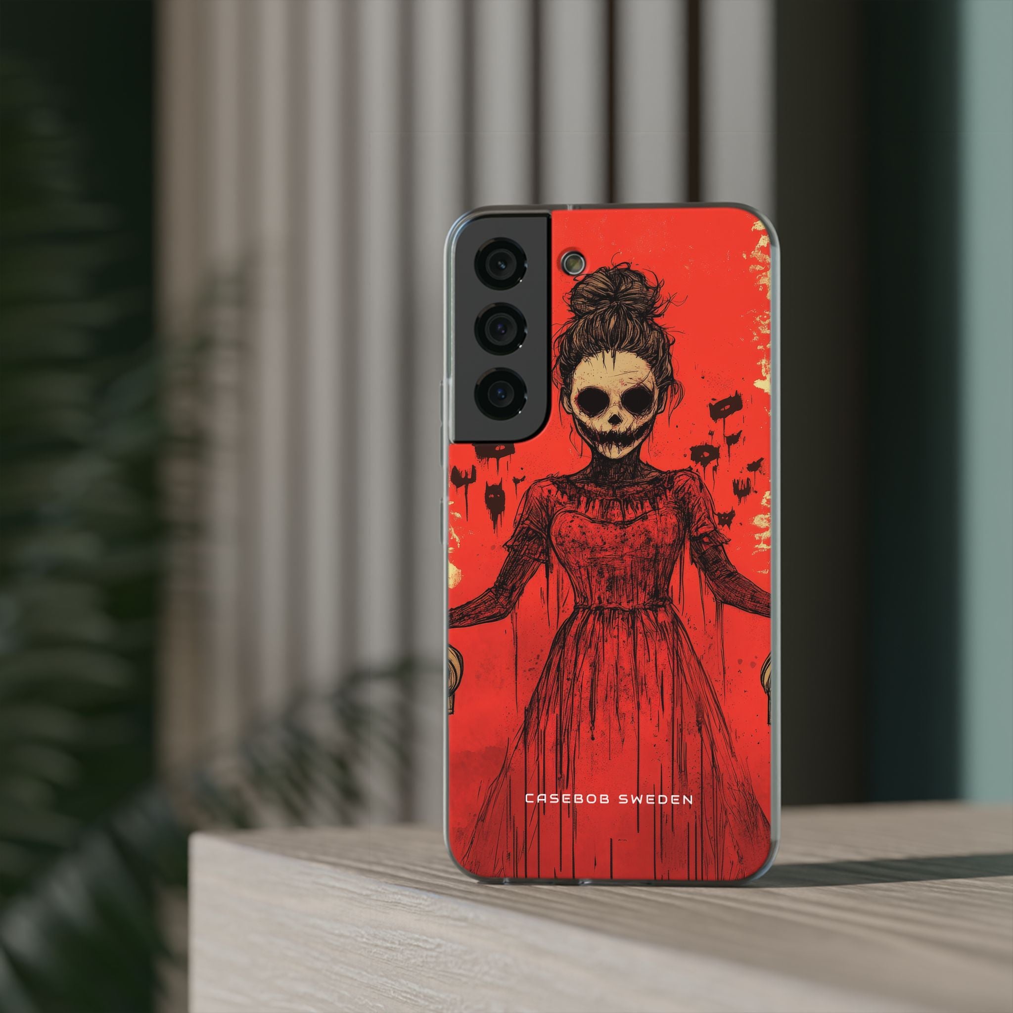 Haunting Scarlet Descent Samsung S22 - Flexi Phone Case