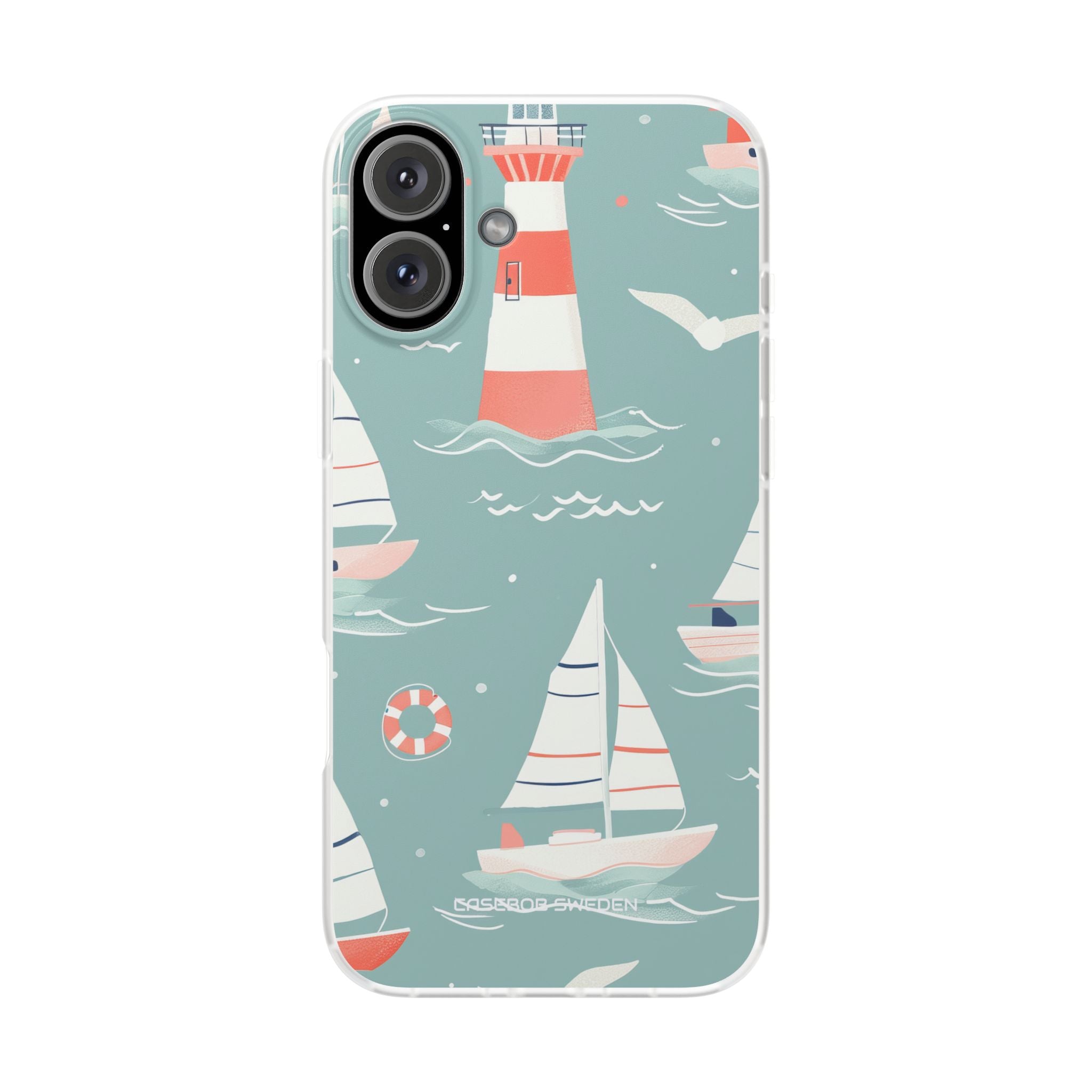 Lighthouse Nautical Charm - Flexi iPhone 16 Phone Case