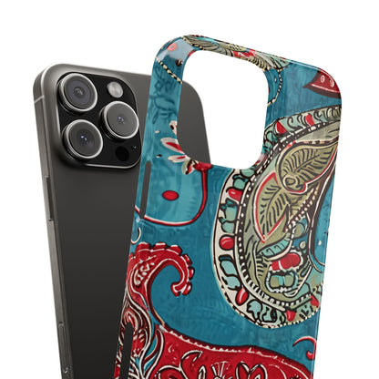 Vintage Paisley Elegance iPhone 16 - Slim Phone Case