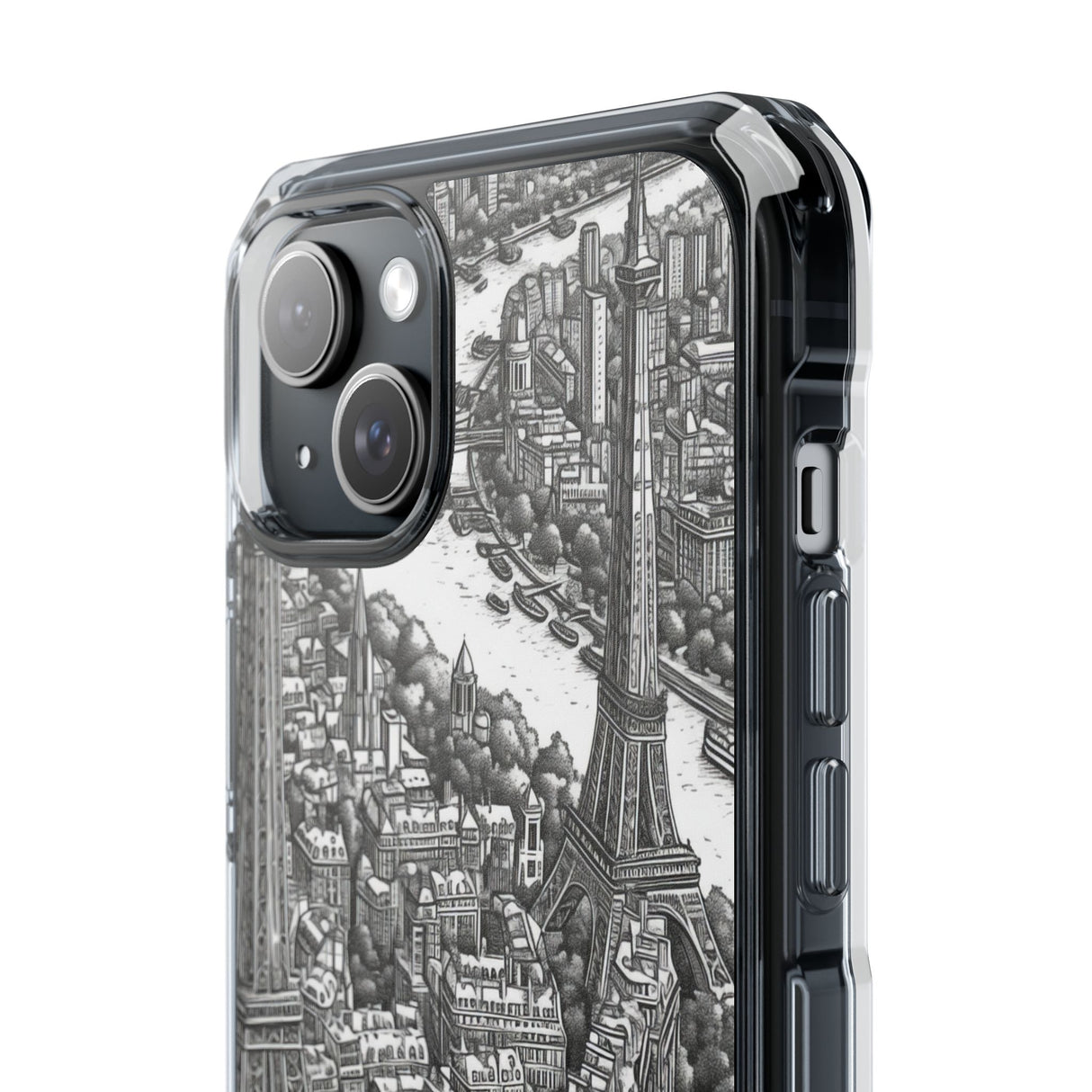 Timeless Cityscape - Phone Case for iPhone (Clear Impact - Magnetic)