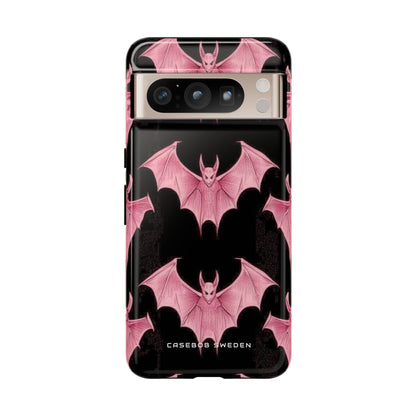 Gothic Pink Bats Aflame Google Pixel 8 - Robuste Handyhülle