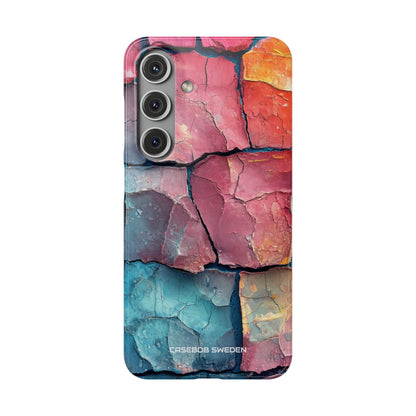 Cracked Earth Mosaic - Slim Samsung S24 Phone Case