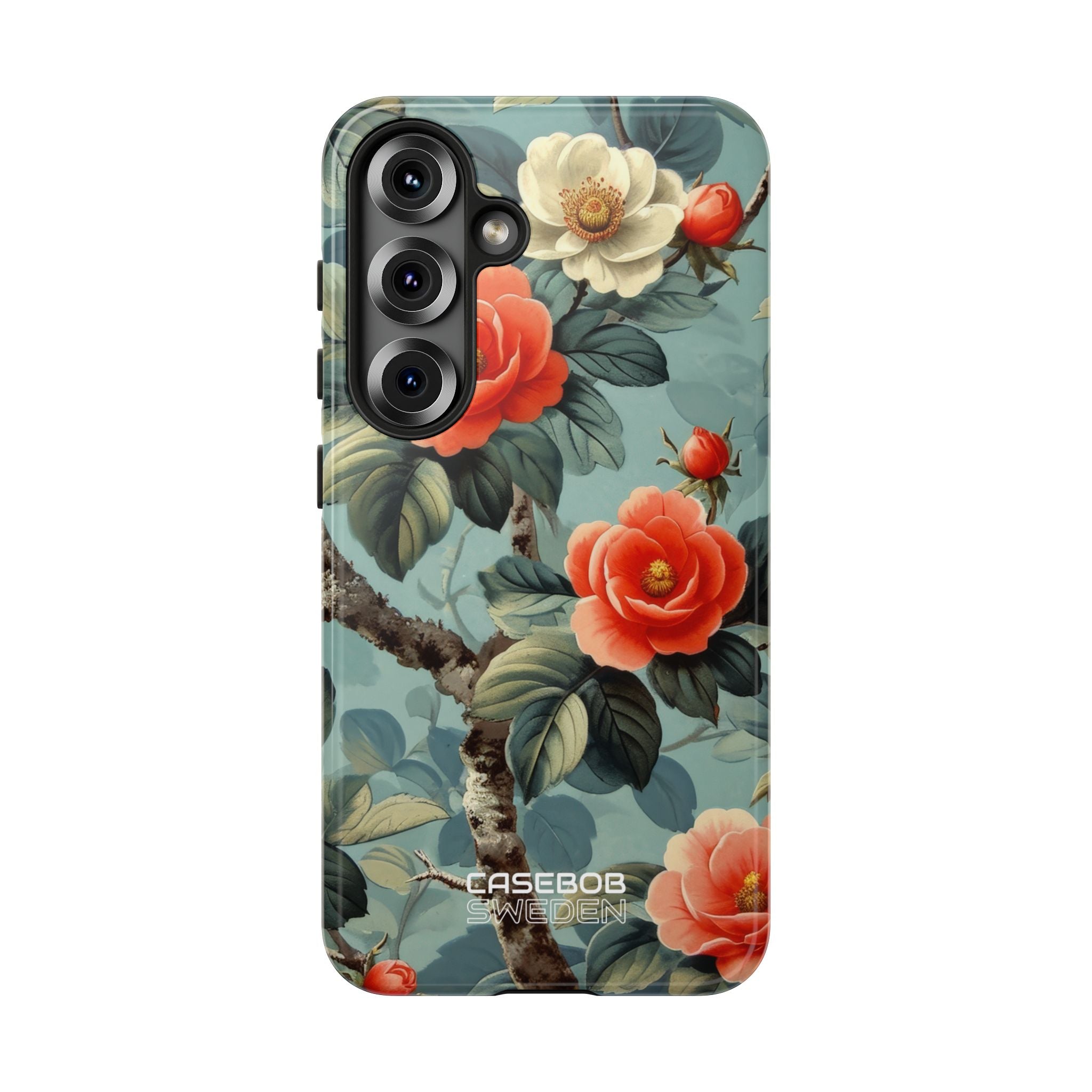 Coral Blossom Tapestry Samsung S25 - Tough