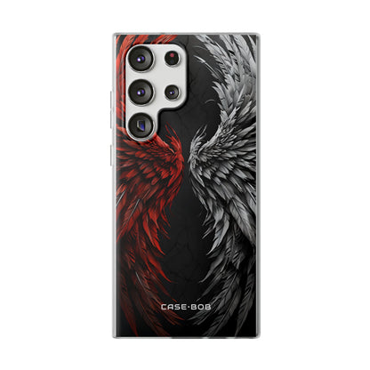 Crimson White Wings Samsung S23 Ultra Case - Soft