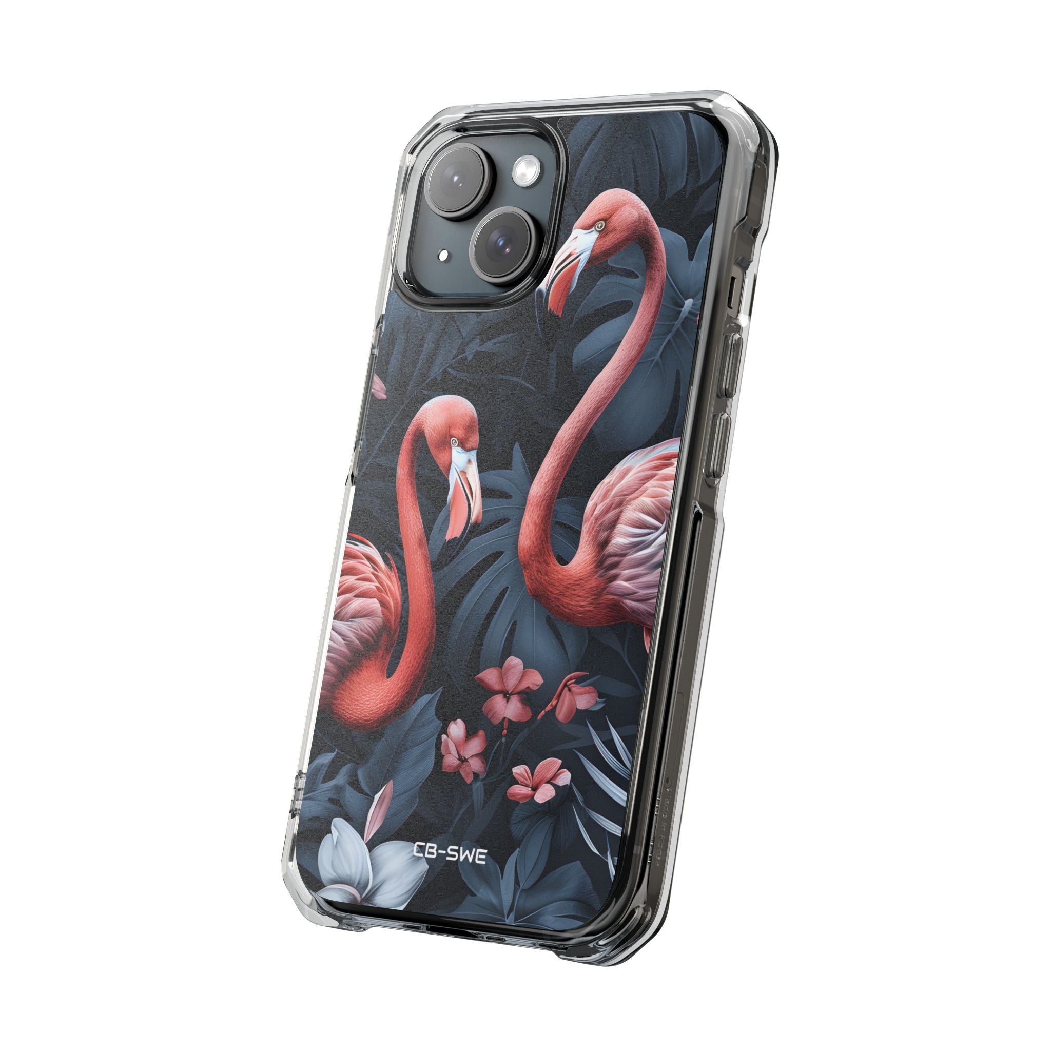 Flamingos Embrace Nature iPhone Case - Impact