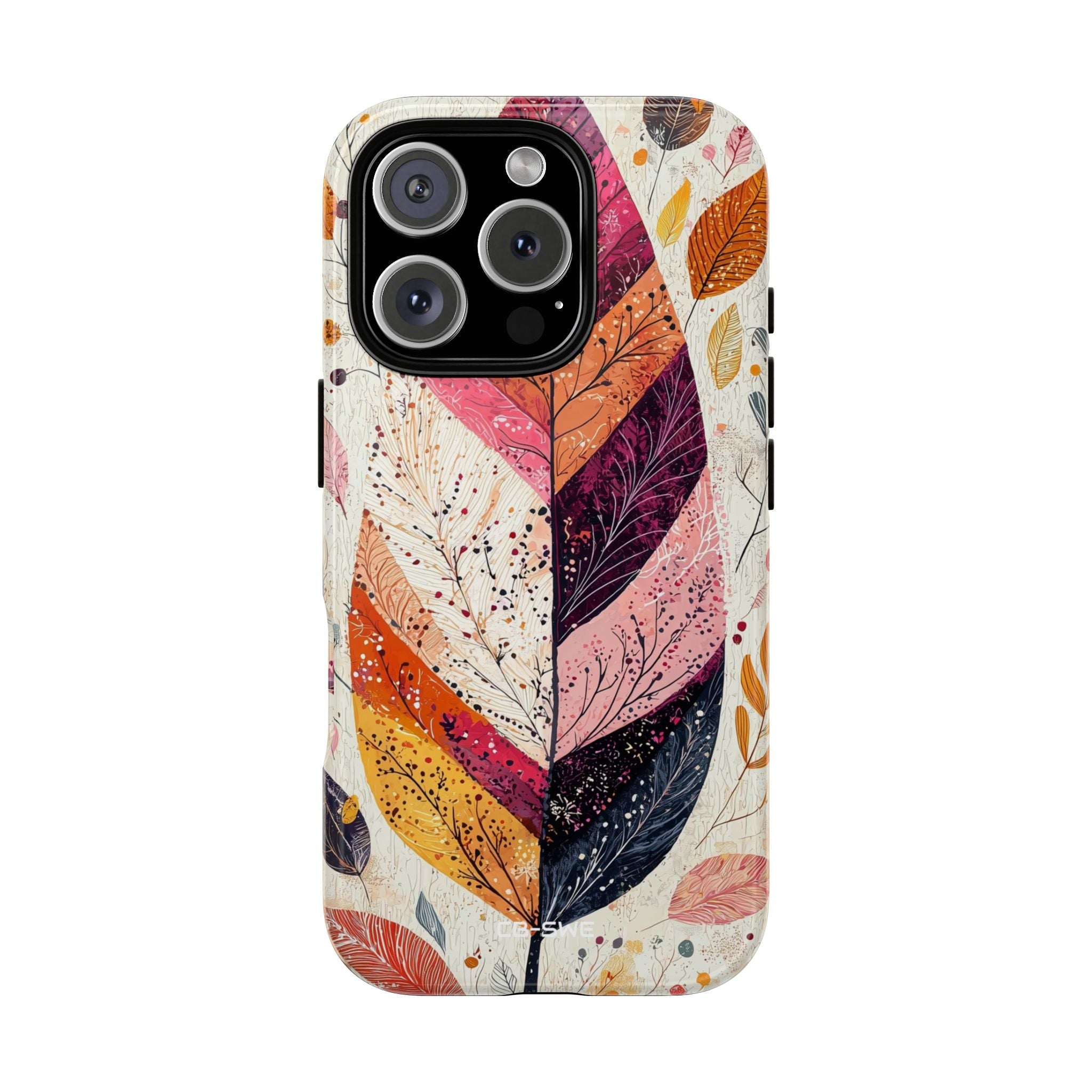 Vibrant Leaves Dance - iPhone Case