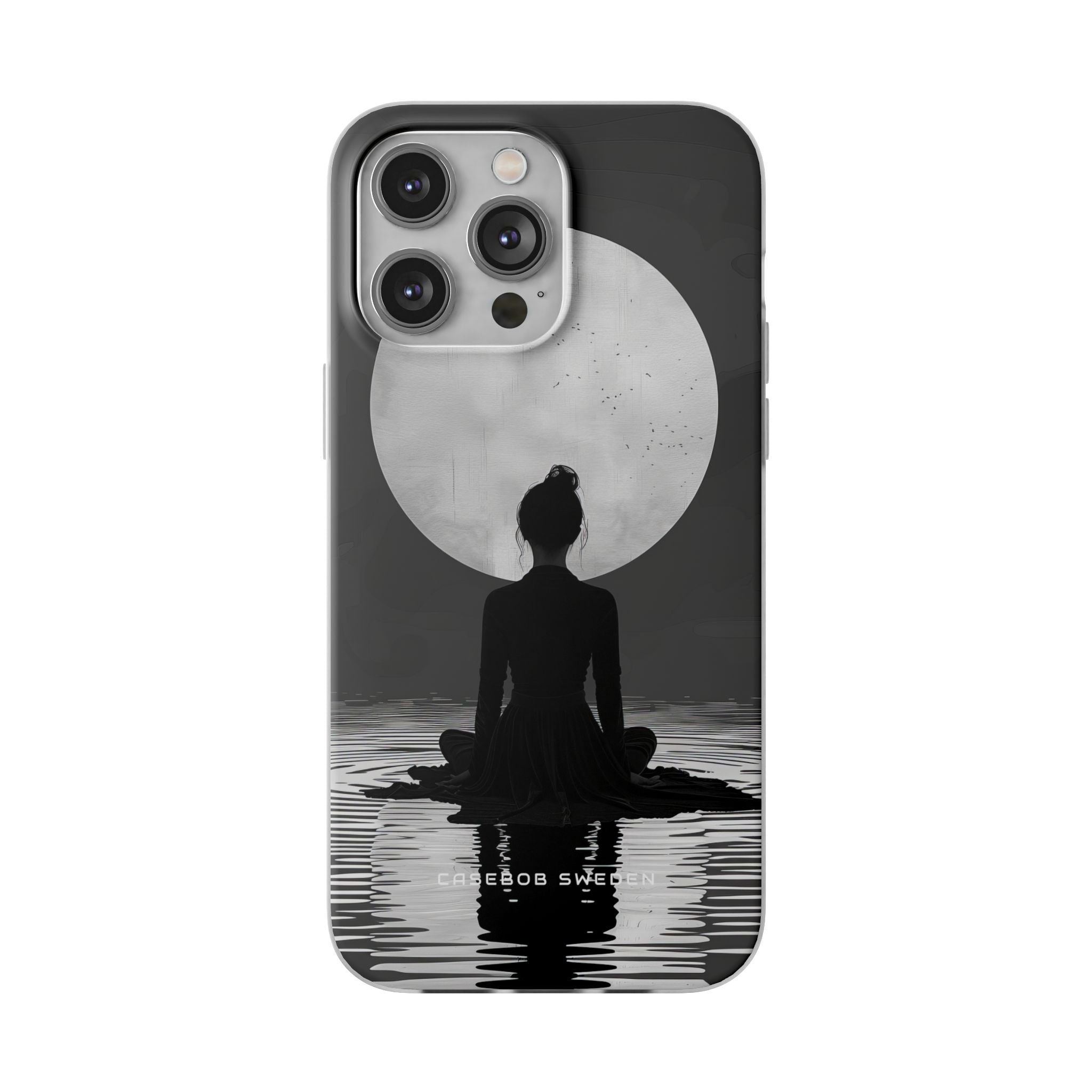 Zen Serenity Moon Reflection iPhone 14 - Flexi Phone Case