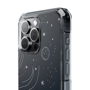 Cosmic Doodle Adventure - Phone Case for iPhone (Clear Impact - Magnetic)