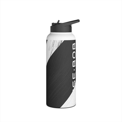 Striped Texture - Stainless Steel Water Bottle