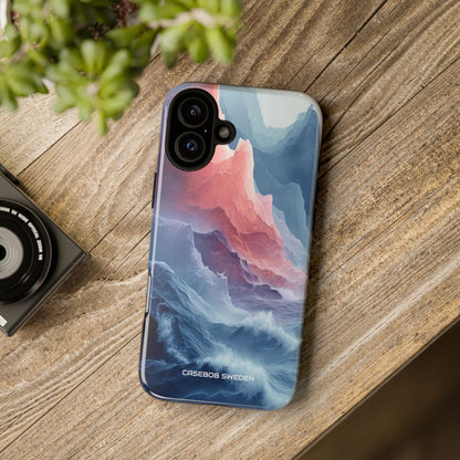 Mountain Wave Serenity - Tough iPhone 16 Phone Case