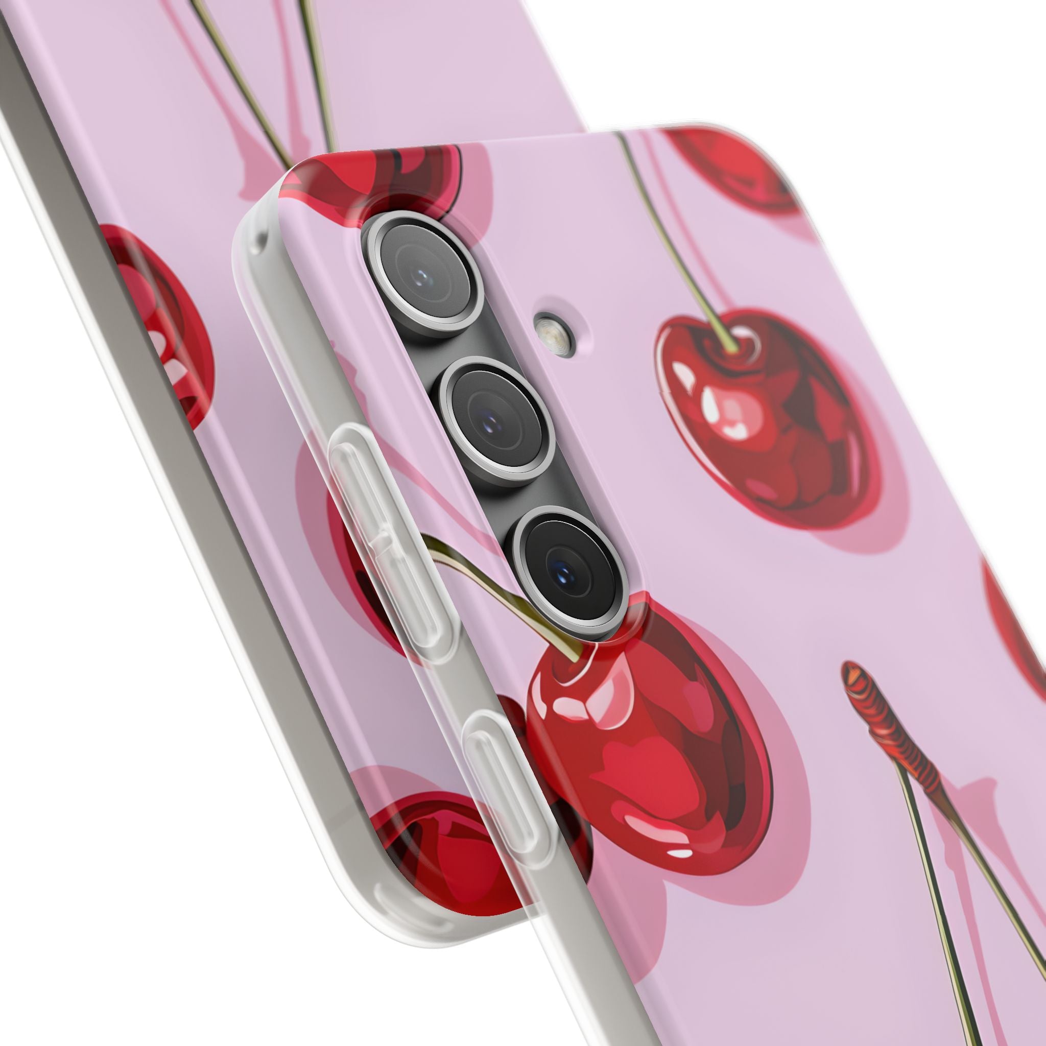 Glossy Cherry Burst Samsung S24 Case - Soft