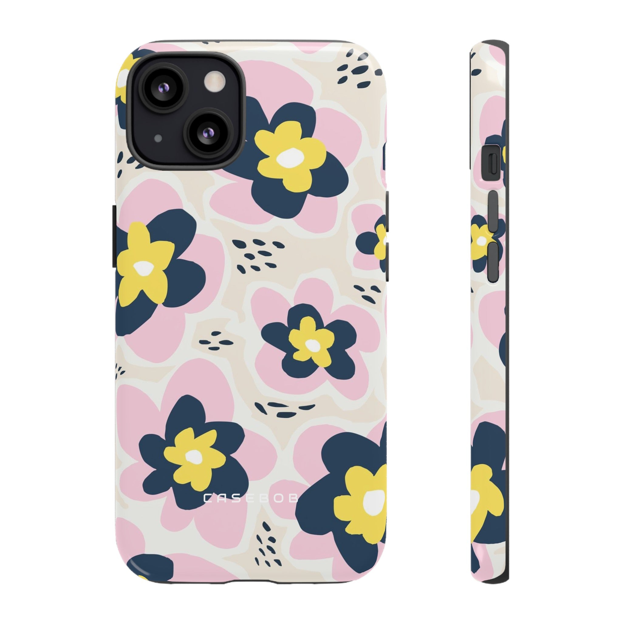 Pink Happy Flower - Protective Phone Case